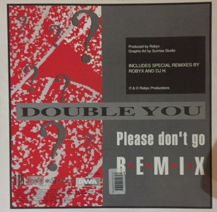 Double You – Please Don't Go (Remix) (12", Italy - 1992)