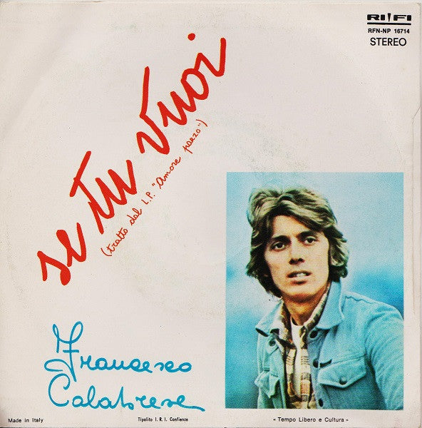Francesco Calabrese – Love Me... (7", Italy - 1977)