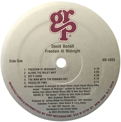 David Benoit – Freedom At Midnight (LP, Album, US - 1987)