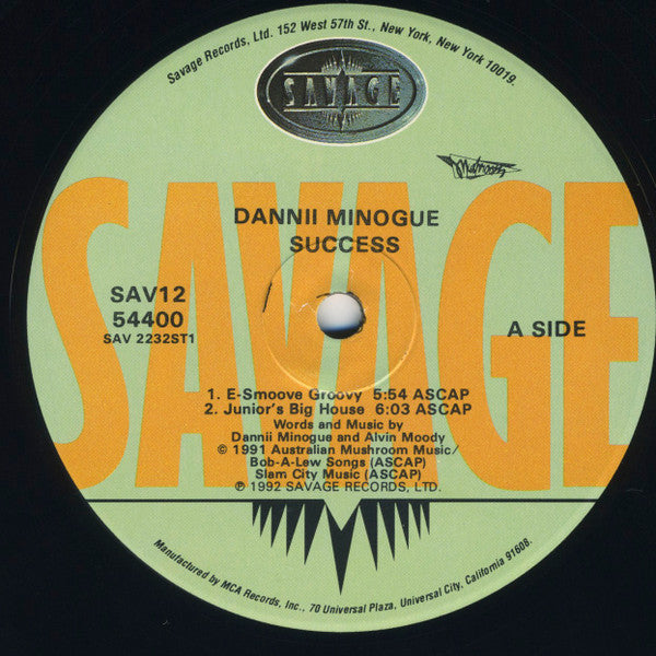 Dannii Minogue – Success (12", US - 1992)