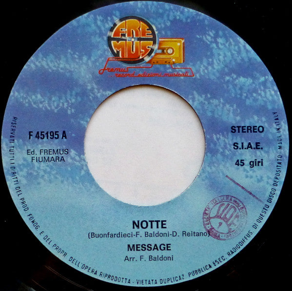 Message (8) – Notte / Fotografia Di Un Sogno (7", Italy - 1984)