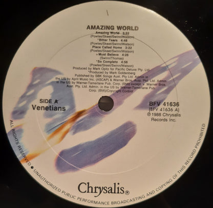 The Venetians – Amazing World (LP, Album, US - 1988)