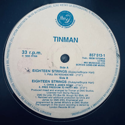 Tinman – Eighteen Strings (12", Italy - 1994)