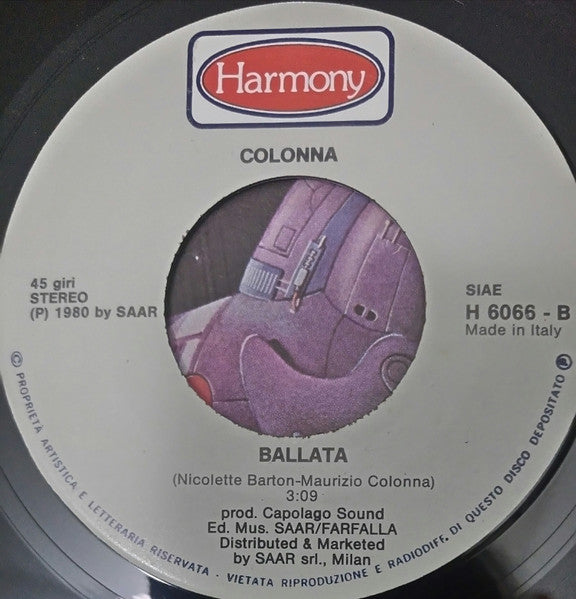 Maurizio Colonna – Heaven's Alive Tonight (7", Italy - 1980)