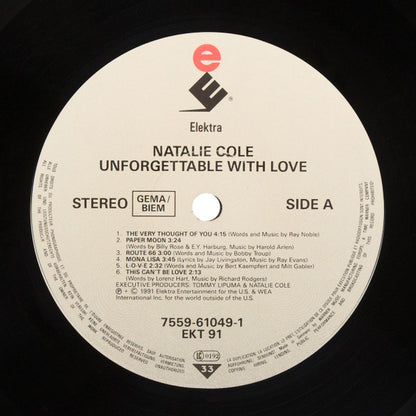 Natalie Cole – Unforgettable With Love (LP, Album, Europe - 1991)