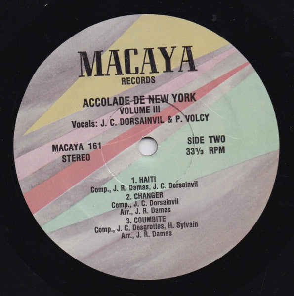 Accolade De New York – Vol. III (LP, US - 1982)