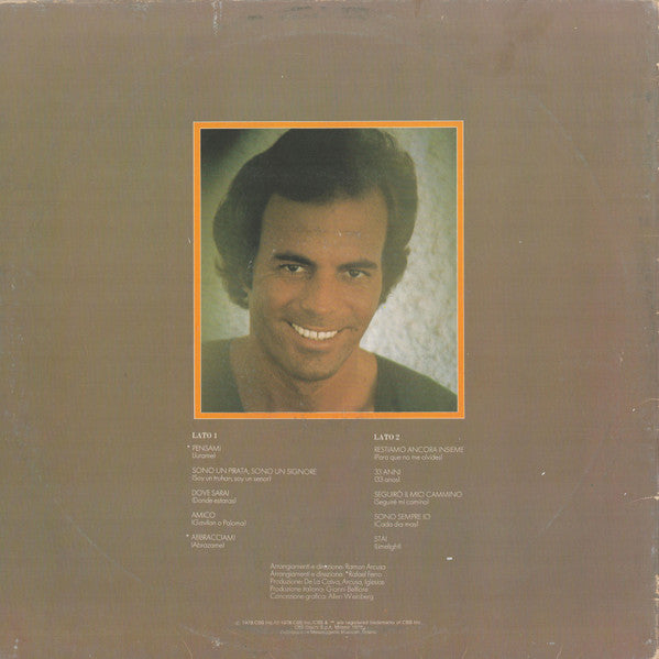 Julio Iglesias – Sono Un Pirata, Sono Un Signore (LP, Album, Italy - 1978)