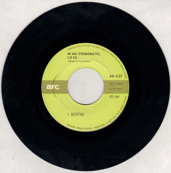 I Bertas – Fatalità (7", Italy - 1967)