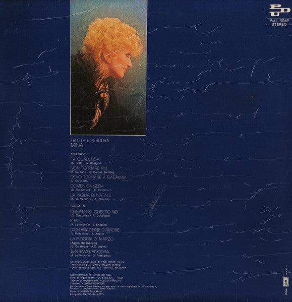 Mina (3) – Frutta E Verdura (LP, Album, Italy - 1973)