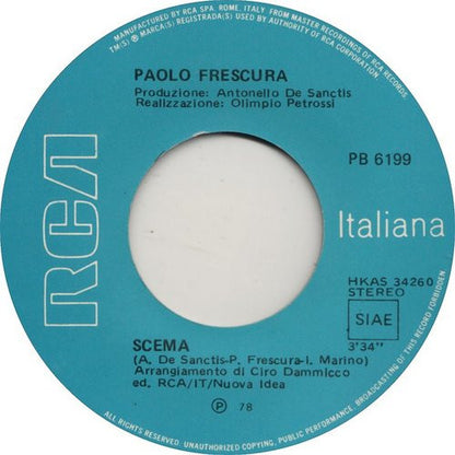 Paolo Frescura – Non Serve A Niente (7", Italy - 1978)