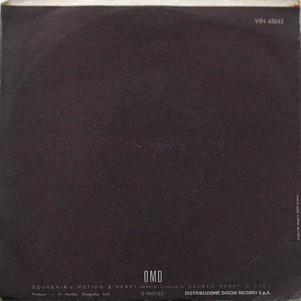 Orchestral Manoeuvres In The Dark – Souvenir (7", Italy - 1981)