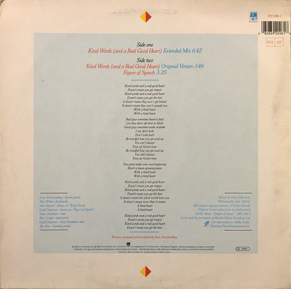 Joan Armatrading – Kind Words (And A Real Good Heart) (Extended Mix) (12", Germany - 1986)