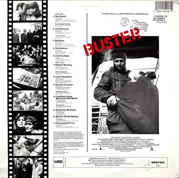 Various – Buster - Original Motion Picture Soundtrack (LP, Compilation, Europe - 1988)
