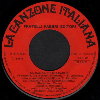 Various – La Canzone Italiana - N° 29 (7", Italy - 1970)