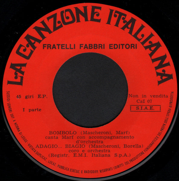 Various – La Canzone Italiana - N° 7 (7", Italy - 1970)