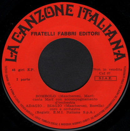 Various – La Canzone Italiana - N° 7 (7", Italy - 1970)