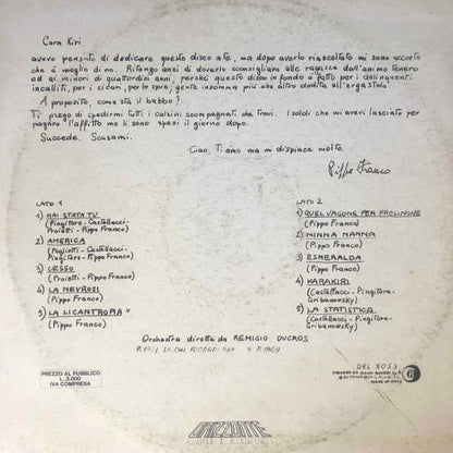 Pippo Franco – Cara Kiri (LP, Album, Reissue, Italy)
