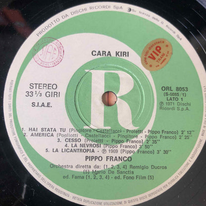 Pippo Franco – Cara Kiri (LP, Album, Reissue, Italy)