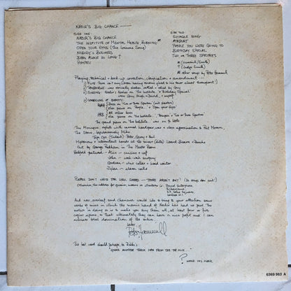 Peter Hammill – Nadir's Big Chance (LP, Album, Italy - 1975)