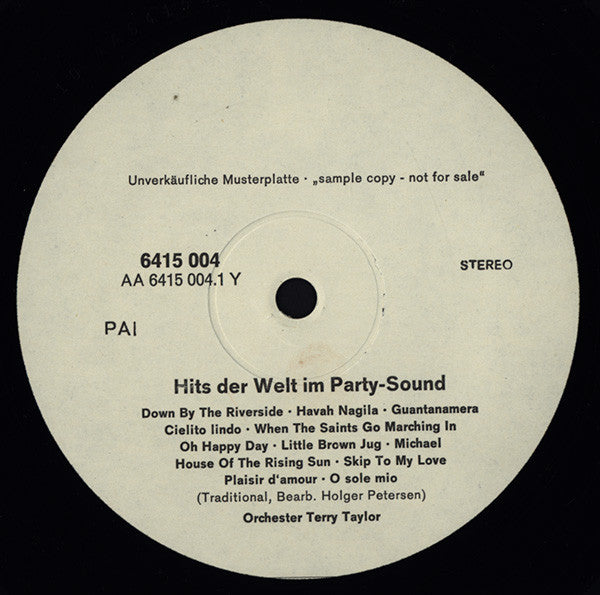 Orchester Terry Taylor – Hits Der Welt Im Party-Sound (LP, Germany)