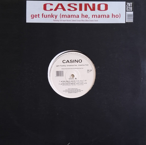 Casino – Get Funky (Mama He, Mama Ho) (12", Italy - 1996)