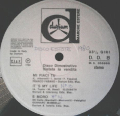 Various – Untitled (12", Compilation, Italy - 1980)