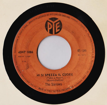 The Sorrows – Mi Si Spezza Il Cuore (Versione Italiana Di Take A Heart) (7", Italy - 1966)