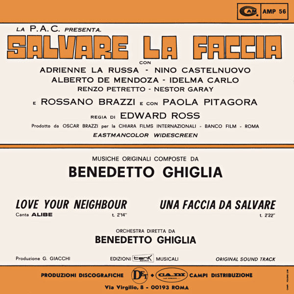 Benedetto Ghiglia – Salvare La Faccia (7", Italy - 1969)