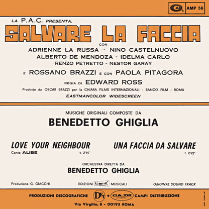 Benedetto Ghiglia – Salvare La Faccia (7", Italy - 1969)