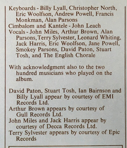 The Alan Parsons Project – Tales Of Mystery And Imagination (LP, Album, Reissue, Germany)