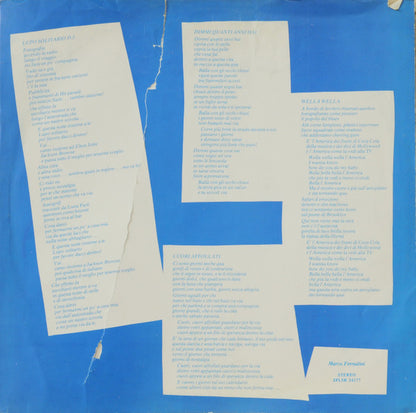Marco Ferradini – Una Catastrofe Bionda (LP, Album, Italy - 1982)