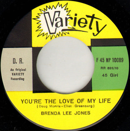 Brenda Lee Jones – You're The Love Of My Life / Thread Your Needle (7", Italy - 1967)