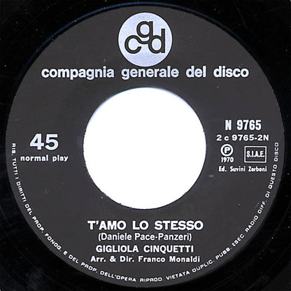 Gigliola Cinquetti – Romantico Blues (7", Italy - 1970)