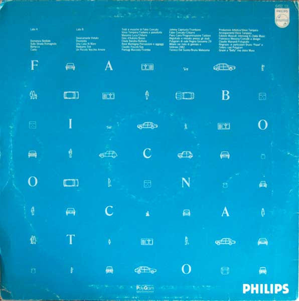 Fabio Concato – Fabio Concato (LP, Album, Italy - 1982)