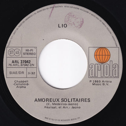 Lio – Amoureux Solitaires (7", Italy - 1981)
