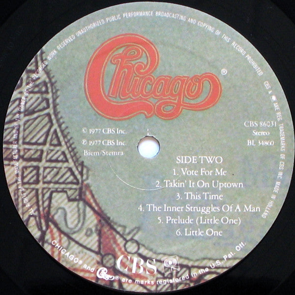 Chicago (2) – Chicago XI (LP, Album, Europe - 1977)