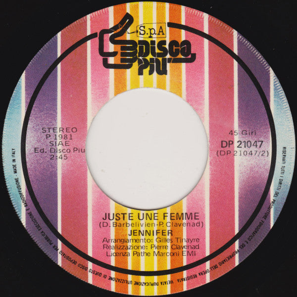 Jennifer (6) – Flash Back (7", Italy - 1981)