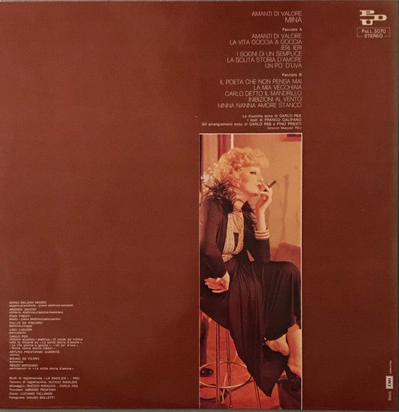Mina (3) – Amanti Di Valore (LP, Album, Italy - 1973)