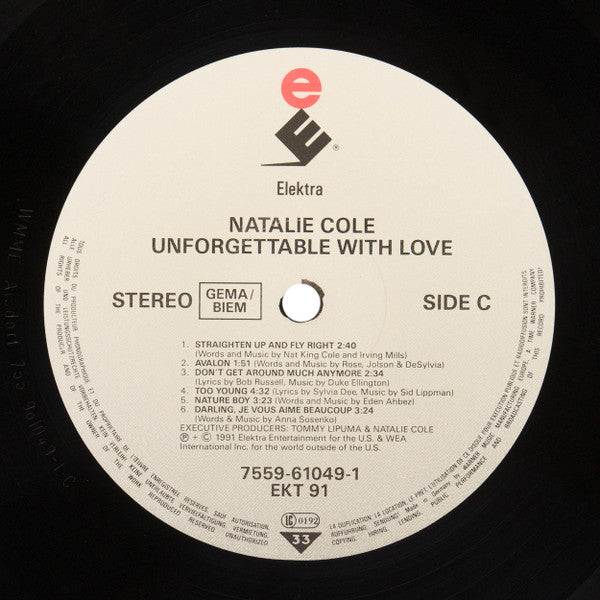 Natalie Cole – Unforgettable With Love (LP, Album, Europe - 1991)