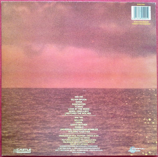 Paul Kantner, Grace Slick – Sunfighter (LP, Album, Reissue, UK - 1989)