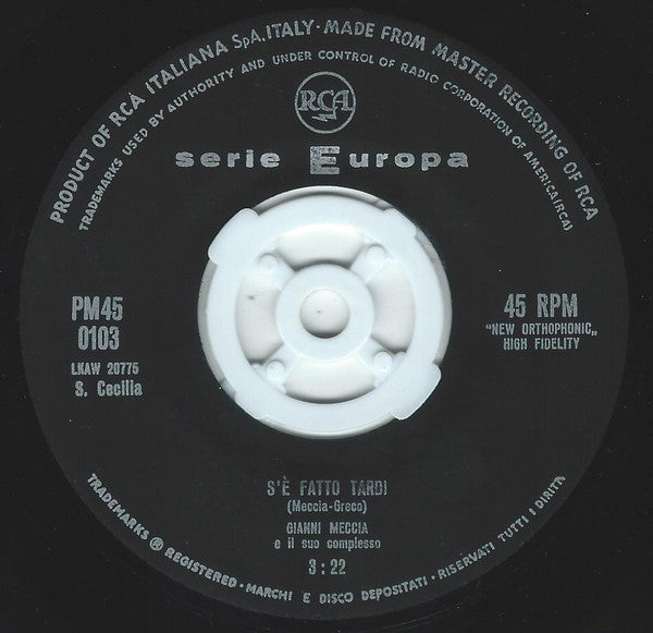 Gianni Meccia – Il Pullover  (7", Italy - 1961)
