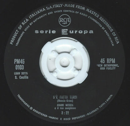 Gianni Meccia – Il Pullover  (7", Italy - 1961)