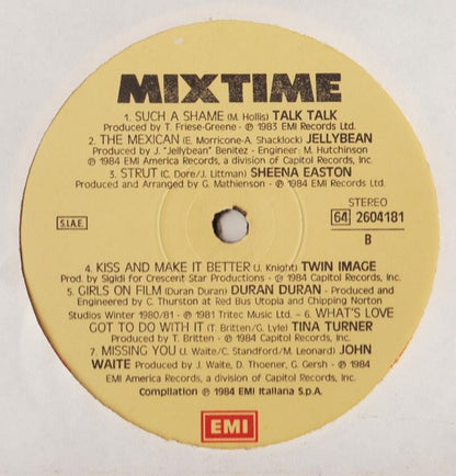 Various – Mixtime (LP, Compilation, Italy - 1984)
