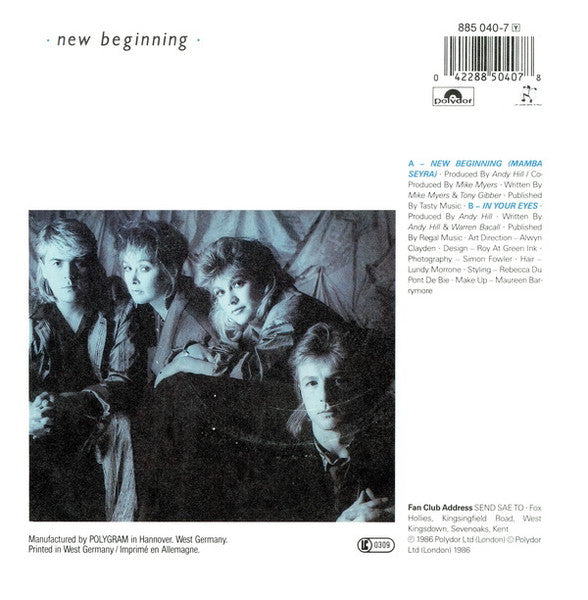 Bucks Fizz – New Beginning (7", Germany - 1986)