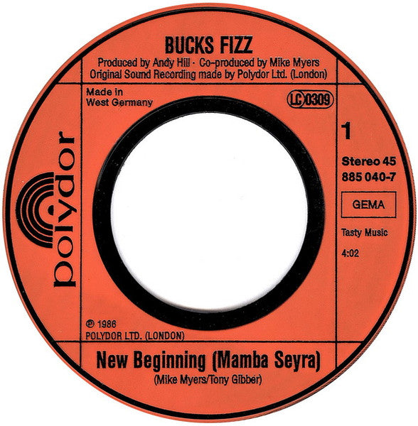Bucks Fizz – New Beginning (7", Germany - 1986)