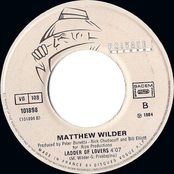 Matthew Wilder – The Kid's American / Ladder Of Lovers (7", France - 1984)