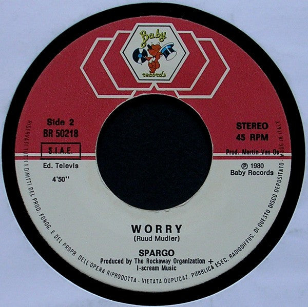 Spargo – You And Me (7", Italy - 1980)