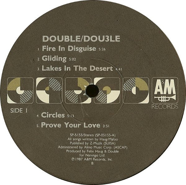 Double – Dou3le (LP, Album, US - 1987)