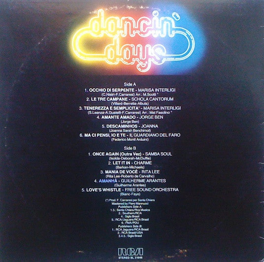 Various – Dancin' Days (LP, Compilation, Italy - 1982)