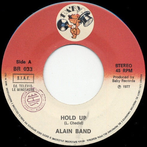 Alain Band – Hold-Up (7", Italy - 1977)